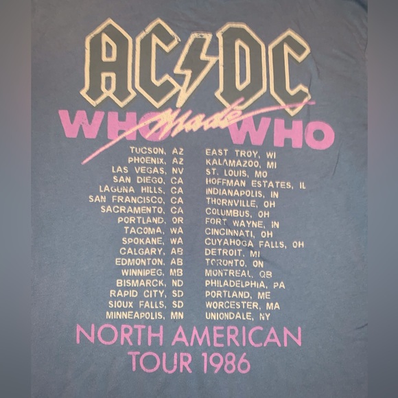 ACDC Tour Concert Tee - Picture 6 of 9